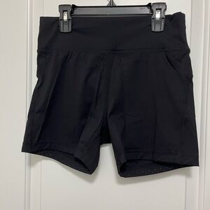 Women's Barbell Non-Slip Black Athletic Shorts